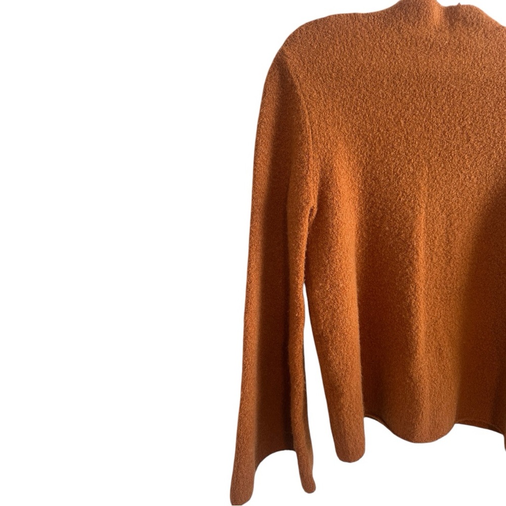 Rust-Orangeā Mock Neck Sweater - Picture 2 of 5